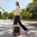 LOVEVOOK Carry On Luggage 22x14x9 Airline Approved,20 Inch Carry-on Suitcase for Women,Softside Suitcases with Wheels,Rolling Checked Luggage with TSA Lock,Lightweight Travel