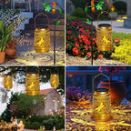 2 Pack Solar Lanterns Outdoor Decor Waterproof Dragonfly Gifts for Women Men,Metal Outdoor Solar Lanterns Outside for Garden,Yard,Patio,Lawn