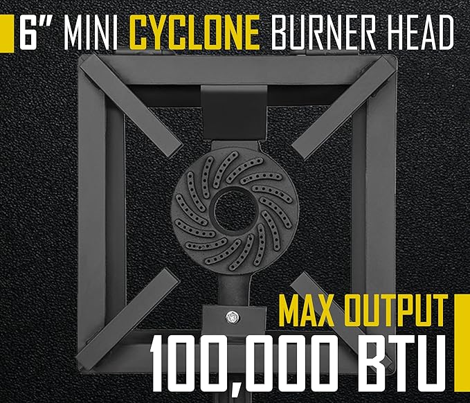CONCORD 12" THE BLOCK BURNER Single Propane Outdoor Burner. 100,000 BTU Great for Home Brewing, Camping, Tailgating, and More!
