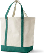Lands' End Open Top Canvas Tote Bag