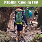 Night Cat Ultralight Tent 1 Person for Professional Backpacker Hiker 2 LBS Only Lanshan Backpacking Bivvy Ground Tent Heavy Rain Waterproof Trekking Pole Not Included