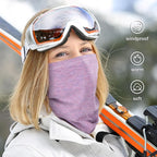 Winter Neck Gaiter Warmer, Soft Fleece Face Mask Scarf for Cold Weather Skiing Cycling Outdoor Sports