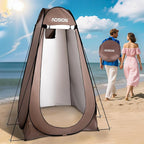 AOSION Privacy Shower Tent,Pop Up Changing Tent,Camp Bathroom Changing Dressing Room,Sun Sunshade Canopy Outdoor Rain Shelter for Camping Hiking Beach Picnic Fishing. (Brown)