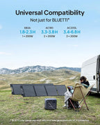 BLUETTI Elite 30 V2 Solar Generator with 200W Solar Panel (Ships Separately), 288Wh Portable Power Station, 600W AC Outlets (1500W Power Lifting), LFP Battery Backup for Camping, Home, Emergency