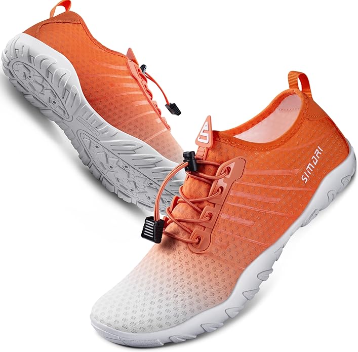 SIMARI Water Shoes for Women Men - Barefoot Quick-Dry Aqua Socks | Lightweight Swim Shoes for Surfing, Swimming, Beach Sports, Kayaking, Diving | Non-Slip Design