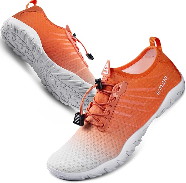SIMARI Water Shoes for Women Men - Barefoot Quick-Dry Aqua Socks | Lightweight Swim Shoes for Surfing, Swimming, Beach Sports, Kayaking, Diving | Non-Slip Design