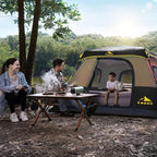 3/4 Person/6 Person Camping Tent Fast Cabin Tent with Instant Setup Tent, Weatherproof Tent Easy Quick Set Up & Pop Up in 60 Seconds with Rainfly Backpack for Family Camping,Upgraded Ventilation