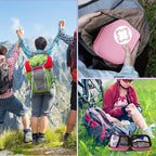 276PCS Small Travel First Aid Kit Supplies for Business, First Aid Emergency Set Backpacking Essentials Items Trauma Survival Kits for Outdoor Adventure, Pink AMORNING