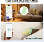 Dual Platform(Both iOS&Android) Rechargeable Air Tags Wallet Tracker Card, Smart Wallet Finder, Compatible with Apple Find My & Google's Find Hub, Item Locator, Wireless Charging (Green-1 Piece)