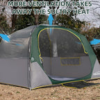 Tents 4 Person Camping Tent, Easy Setup Waterproof Family Tents for Camping, Portable Dome Tent for Outdoor Camping with Rainfly, Carry Bag