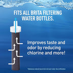 Brita Stainless Steel Premium Filtering Water Bottle, BPA-Free, Reusable, Insulated, Replaces 300 Plastic Water Bottles, Filter Lasts 2 Months or 40 Gallons, Includes 1 Filter, Rose - 20 oz.