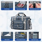 Maelstrom Soft Sided Cooler Bag, 30/40 Can Collapsible Insulated Ice Chest, Large Leakproof Camping & Travel Cooler for Kayaking & Beach