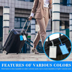 50 Pack Luggage Tags for Suitcases, Airplane Travel Essentials for Flying, International Travel Must Haves, and Luggage Accessories by Sodsay