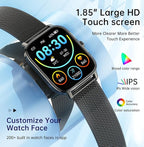 Smart Watch for Men Women Fitness: Make Answer Call Digital Mens Watches Waterproof Running Pedometer Smartwatch for Android Phone iPhone Samsung Compatible Sleep SpO2 Heart Rate Monitor Step Tracker