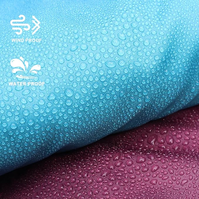 zzlamb Hooded Stadium Blanket,Waterproof Outdoor Camping Blanket Polar Fleece,Warm Windproof Portable for Stadium,Sports,Picnic,Beach,Car,Pets,56x75in Purple Green Fade