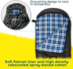 Bessport Sleeping Bag Winter | Flannel Lined 18℉ - 32℉ Extreme 3-4 Season Warm & Cool Weather Adult Sleeping Bags Large | Lightweight, Waterproof for Camping, Backpacking, Hiking