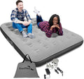 EnerPlex Camping Air Mattress with Built in Pump - Queen Blow Up Mattress for Travel & Guests - Portable Bed for Adults and Kids - Grey