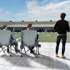 TIMBER RIDGE Oversized Folding Camping Chair High Back Heavy Duty for Adults Support up to 500lbs with Cup Holder, Side Pocket Cooler Bag