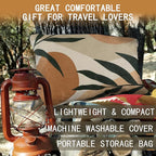 Camping Pillow Shredded Memory Foam Travel Pillows for Sleeping Compressible Lightweight Camp Pillow Washable Backpacking Pillow for Camping & Hiking Firm Supportive Small Pillow for Travel