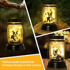 Boston Terrier Gifts for Women/Men Boston Terrier Solar Lanterns Mom Birthday Dog Lovers Lantern Pet loss Dog Memorial Lights Solar Garden Decoration for Yard, Patio,Backyard,Porch Torches Light