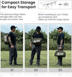 ONETIGRIS SUPRANUBIS Camping Cot, Height Adjustable with Cot Leg Extenders, Strong Support 330lbs, Lightweight Comfortable Folding Bed for Camping, Hiking, Travel, Truck, Beach, Office Nap