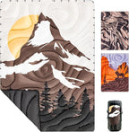 ONETIGRIS Camping Blanket,Wearable Outdoor Quilt with Recycled Thermal Insulation, Convertible to Sleeping Bag, Lightweight & Portable Travel Blanket for Camping &Hiking