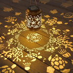 Sea Turtle Solar Lantern for Garden Outdoor Decor – Hanging Metal Light Decoration for Patio, Yard, Lawn, Pathway, Backyard – Birthday Gift for Mom, Women, Grandma