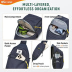 SKYSPER Sling Bag RFID Anti-Theft Crossbody Bag Recycled Travel Cross Body Bag Shoulder Sling Daypack