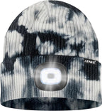 ATNKE LED Lighted Beanie Hat,USB Rechargeable 4 LED Running Headlamp Bright Cap with The Light Gifts for Men and Women
