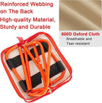 Portable Stool - Small Folding Stool Hold Up to 300 LBS, Fit for Camping, Fishing, Hiking, Gardening and Beach, Camping Seat with Carry Bag