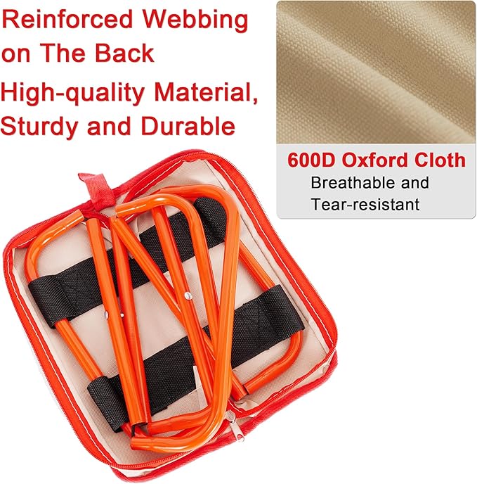 Portable Stool - Small Folding Stool Hold Up to 300 LBS, Fit for Camping, Fishing, Hiking, Gardening and Beach, Camping Seat with Carry Bag