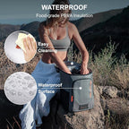 Backpack Cooler Insulated Leak Proof 33/49 Cans, 2 Insulated Compartments Thermal Bag, Portable Lightweight Beach Travel Camping Lunch Backpack for Men and Women