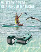 BM Paddle Board Inflatable Stand Up Paddle Board, SUP Paddleboard for Adult, Premium Accessories | Non-Slip EVA Deck & Foam Handles, Camera Mount, Double Action Pump, 85L Travel Backpack