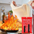 Jerify 24 Pack Fire Blanket for Home Emergency - 47 x 47 Inch Kitchen Fire Suppression, Fiberglass Flame Retardant Protection and Heat Insulation (Red)