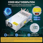 VAYALT 12V 100A 1200W DC Switching Power Supply, Universal Regulated Switching AC 110V/220V to DC 24V Transformer, Power Supply for Industrial, CCTV, Computer Project, LED Strip Light(No Power Cord)
