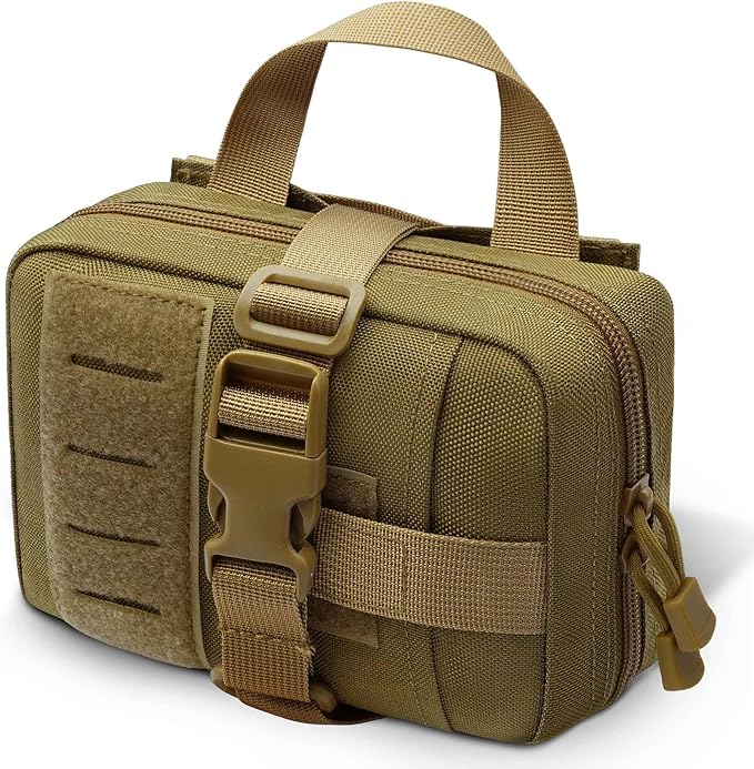 Upgrade Molle Rip Away Ifak Pouch, Tactical Small Belt First Aid Pouch Medical Utility EMT Pouch Only