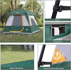 UNP 2/4/6/8 Person Tent, Portable Cabin Tent, Camping Tent 4-Person Easy Set Up, Waterproof with Top Rainfly for Outdoor Camping/Hiking