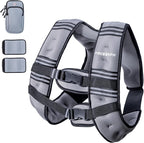 PACEARTH Weighted Vest,4lb/6lb/10lb/12lb/16lb/20lb/25lb/30lb Weight Vest with Reflective Stripe, Body Weight Vests Adjustable for Men, Women Workout, Strength Training, Running, Walking, Jogging