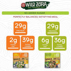 Wild Zora Paleo Freeze Dried Meals for Backpacking & Camping - Healthy Gluten Free & Grain Free Camping Meals/Backpacking Food + No Added Sugar - Great for Travel (AIP 4-pack)