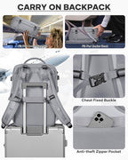 coofay Vacuum Backpack Travel with Pump Vacpack Travel Backpack with Vacuum System Mochila de Viaje Compresion al Vacio Easyvacpack Airbag Backpacks for Traveling Carry on Luggage