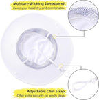 Connectyle Men's Sun Hat UPF 50+ Wide Brim Bucket Hats for Fishing Hiking Gardening Adjustable Boonie Hat Outdoor Safari Hats