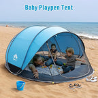 Night Cat Pop-up Beach Tent: Large Sun Shade Shelter for 2-4 Persons Picnic Sport Activities