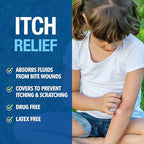 Cutter Bug Bite Patches Itch Relief Hydrocolloid Patches for Kids & Adults, Absorbs Fluids, Helps Heal, Prevents Scratching, Mosquito Itch Relief, Hydrocortisone & Suction Tool Alternative, 51 Count
