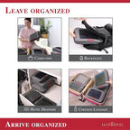 Compression Packing Cubes for Travel Organizers with Double Zipper, LeanTravel