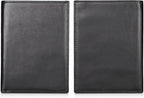 Polare RFID Blocking Napa Leather Passport Holder Travel Wallet For Men and Women (Black)