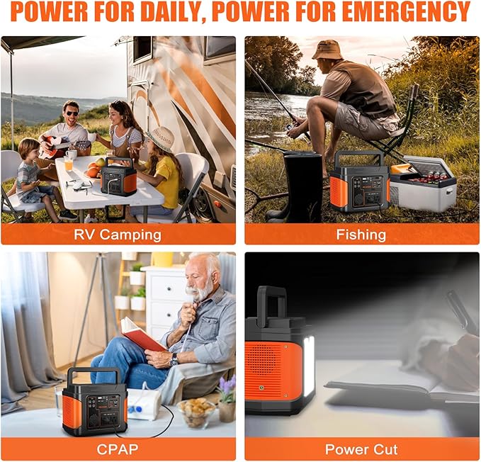 400W Portable Power Station, 296Wh Outdoor Solar Generator Backup Ternary Battery Pure Sine Wave Power Pack with AC/DC Outlet, PD 65W USB-C Outlet for Home, Camping, RV, Blackout, CPAP