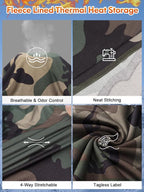 romision Thermal Underwear for Men Long Johns Fleece Lined Hunting Gear Bottom Top Set Base Layer for Cold Weather Gift