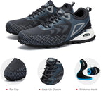 Kricely Men's Trail Running Shoes Non Slip Hiking Shoes Tennis Shoes Fashion Sneakers Workout Footwear