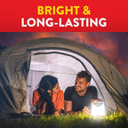 Eveready LED Camping Lantern X-250 (2-Pack), Super Bright Tent Lights, Rugged Water Resistant LED Lanterns, 100 Hour Run-time (Batteries Included), Red and Black