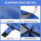Tudomro 2 Pcs Camping Sleeping Bag for Adults, Lightweight Packable Waterproof Camping Gear Equipment to Keep Warm for Spring Summer Fall Indoor Outdoor Backpacking Hiking Travel